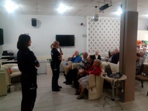 Policjantki na spotkaniu.