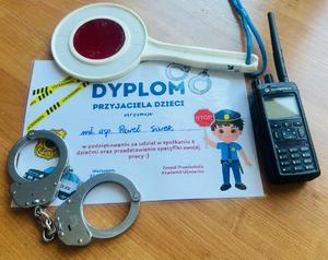 Dyplom dla policjanta.