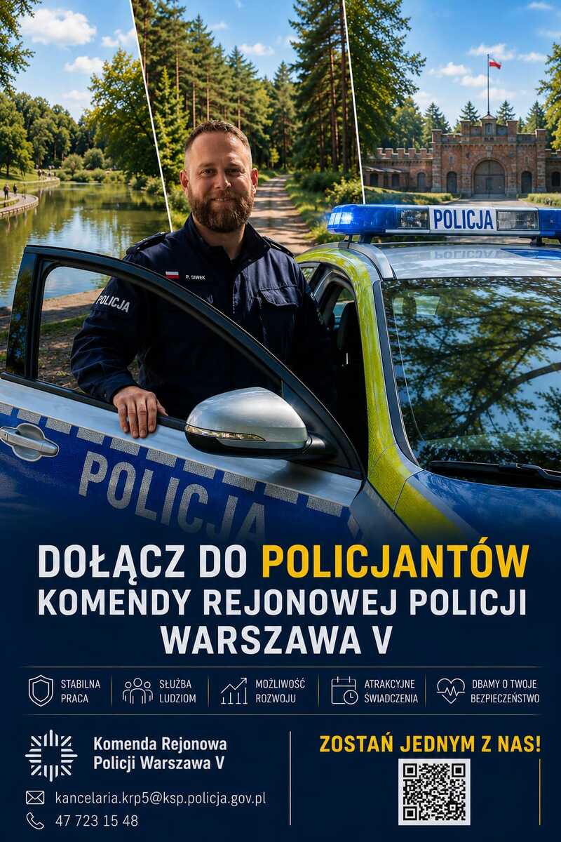 Rekrutacja do Komendy Rejonowej Policji Warszawa V